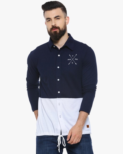 Buy Blue Shirts for Men by Campus Sutra Online