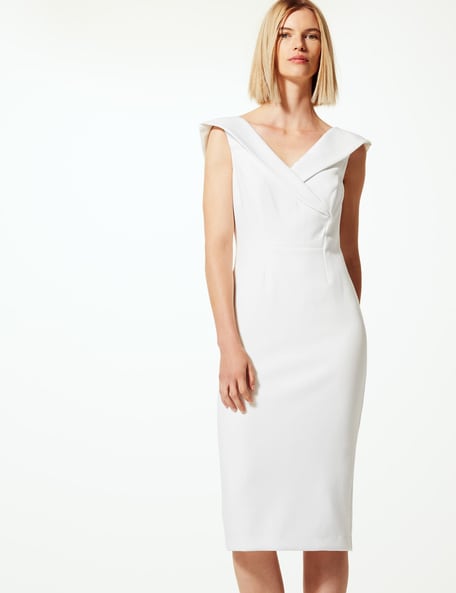 M&s double crepe bodycon hot sale dress