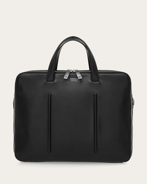 Buy Black Laptop Bags for Men by Ferragamo Online Ajio