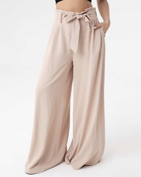 Buy Beige Trousers & Pants for Women by SAM Online
