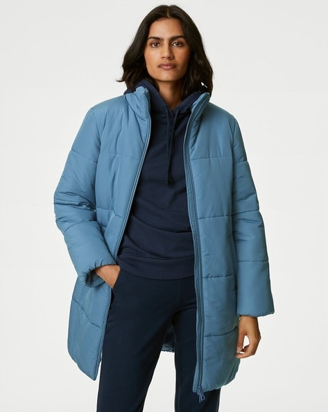 Marks and spencer blue coat best sale