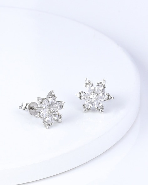Fine Handcrafted 18 Karat Yellow Gold 2.10 Carats Diamond Snowflake Earrings  By Carvin French - WeilJewelry