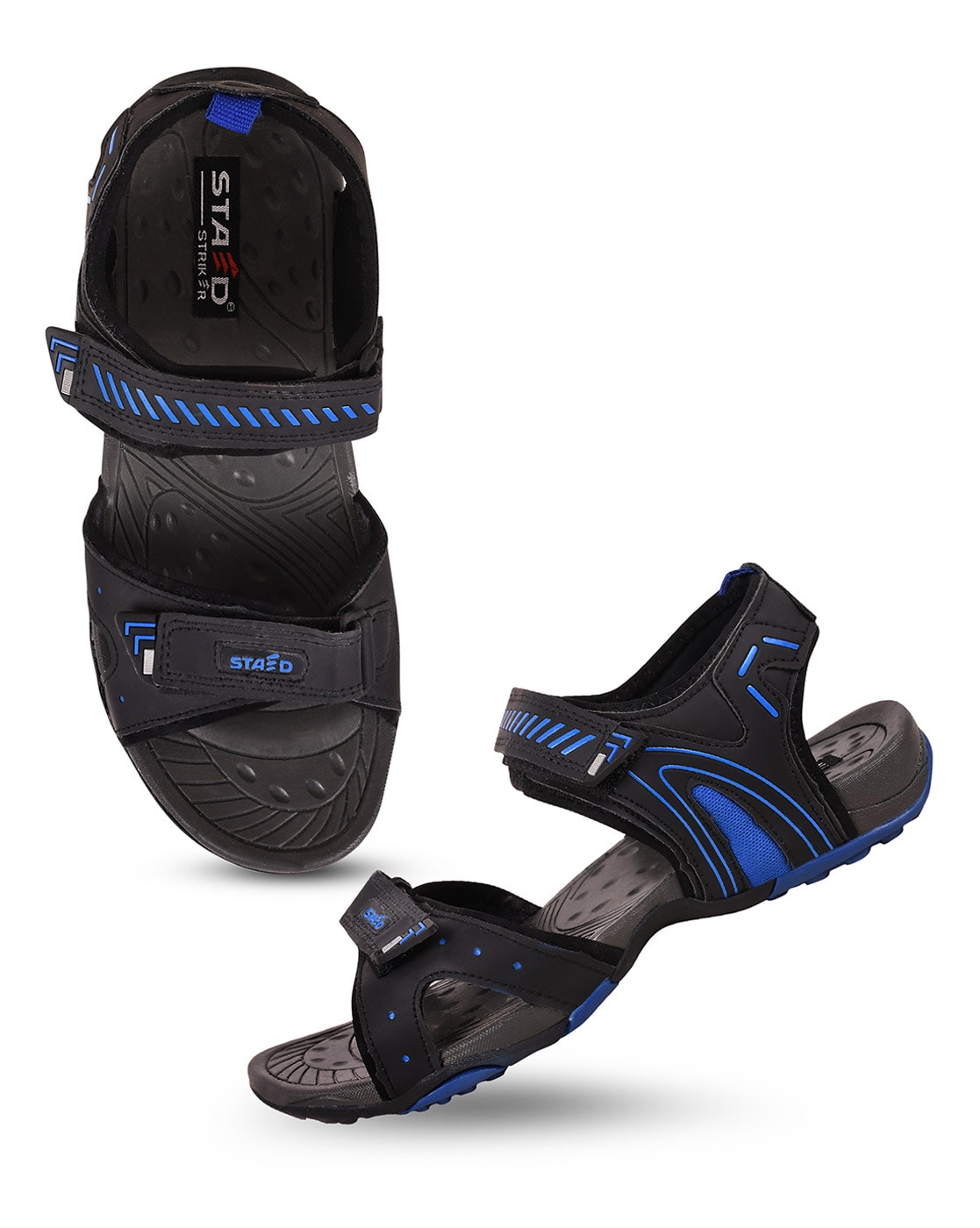 STRIKER Men Black Sports Sandals - Price History