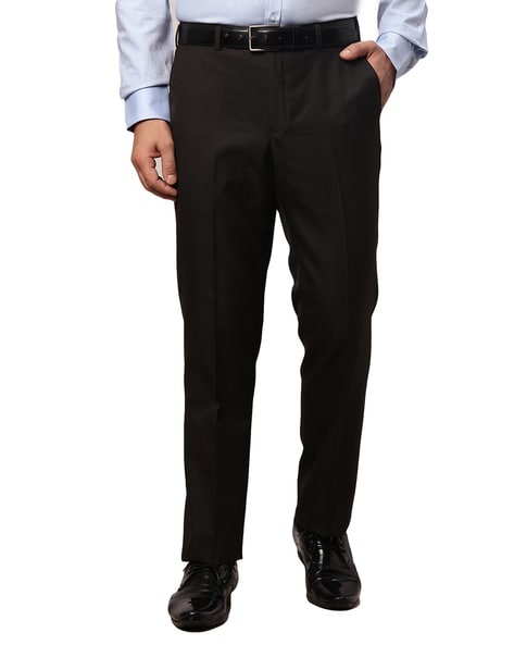 Park Avenue Single-Pleated Slim-Fit Trousers