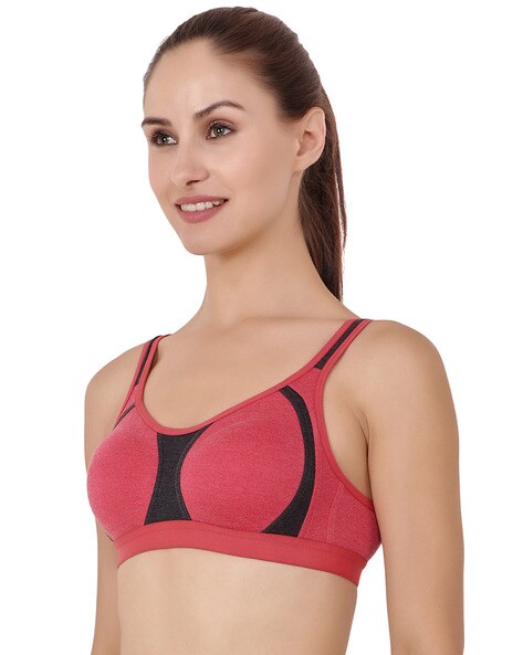 Buy online Set Of 2 Multi Colored Sports Bra from lingerie for