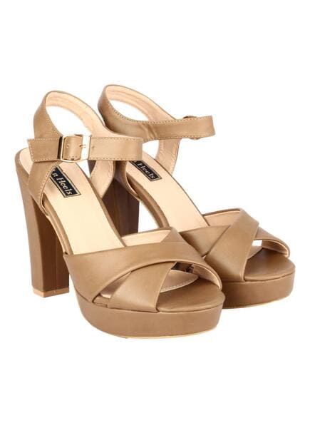 Khaki best sale sandals heels