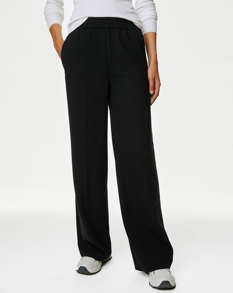 Buy Black Trousers & Pants for Women by Marks & Spencer Online
