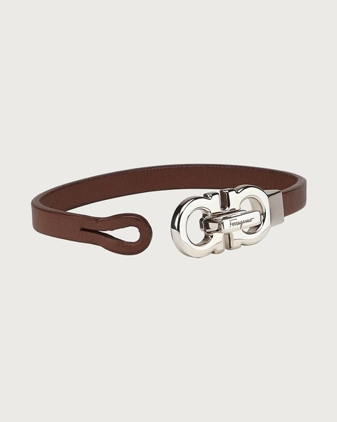 Ferragamo Brown Leather Bracelet