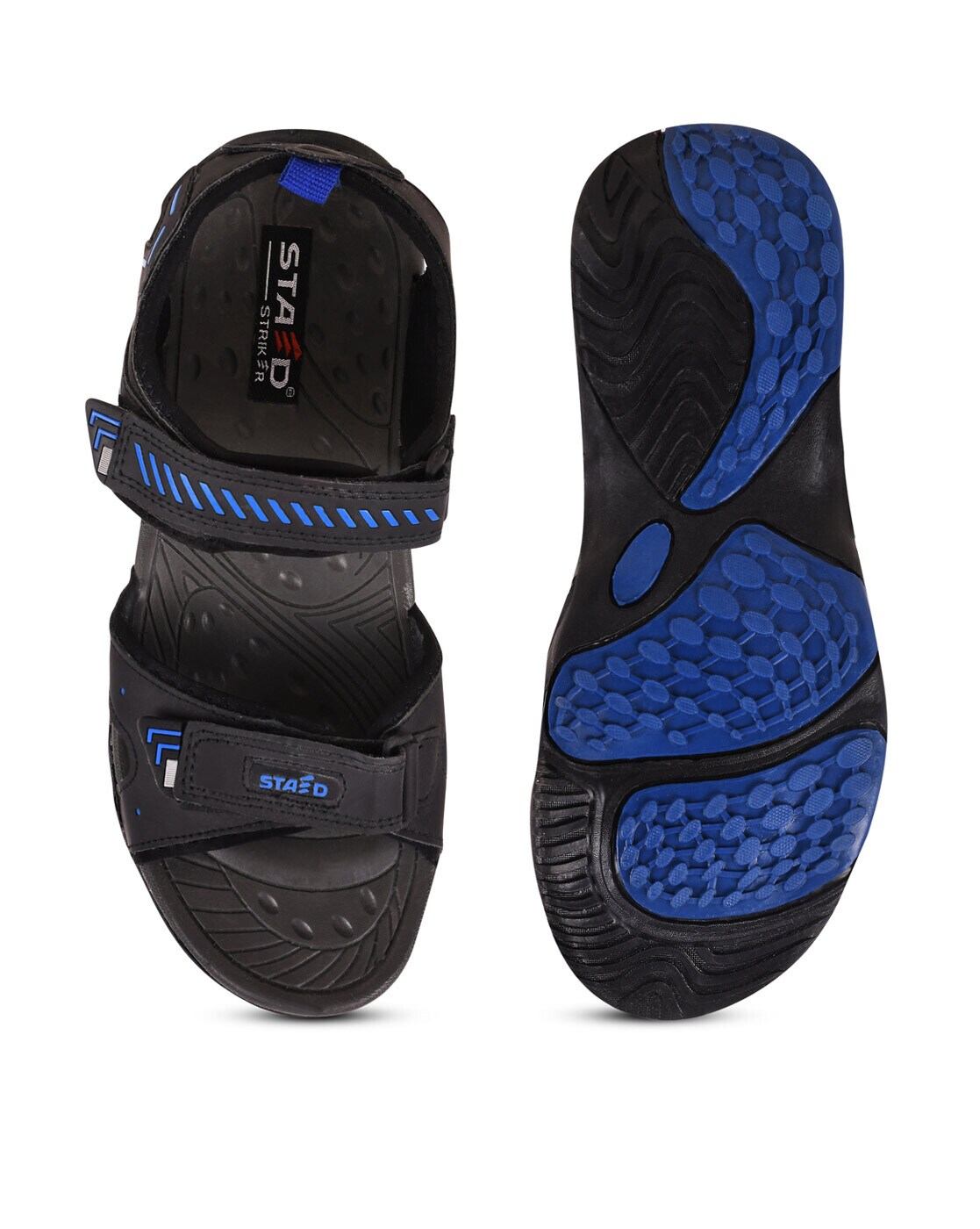 Striker STR SG 1 (7X10) BLACK - SKY - MEN'S SANDALS Pu Smart Casual (Black,  7 Uk (41 Eu), 8 Uk (42 Eu), 9 Uk (43 Eu), 10 Uk (44 Eu) Set Of 4 | Udaan -  B2B Buying for Retailers