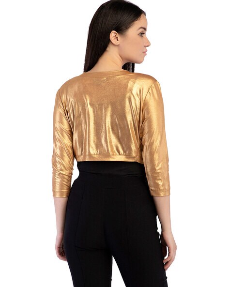 Golden shrug sale for women