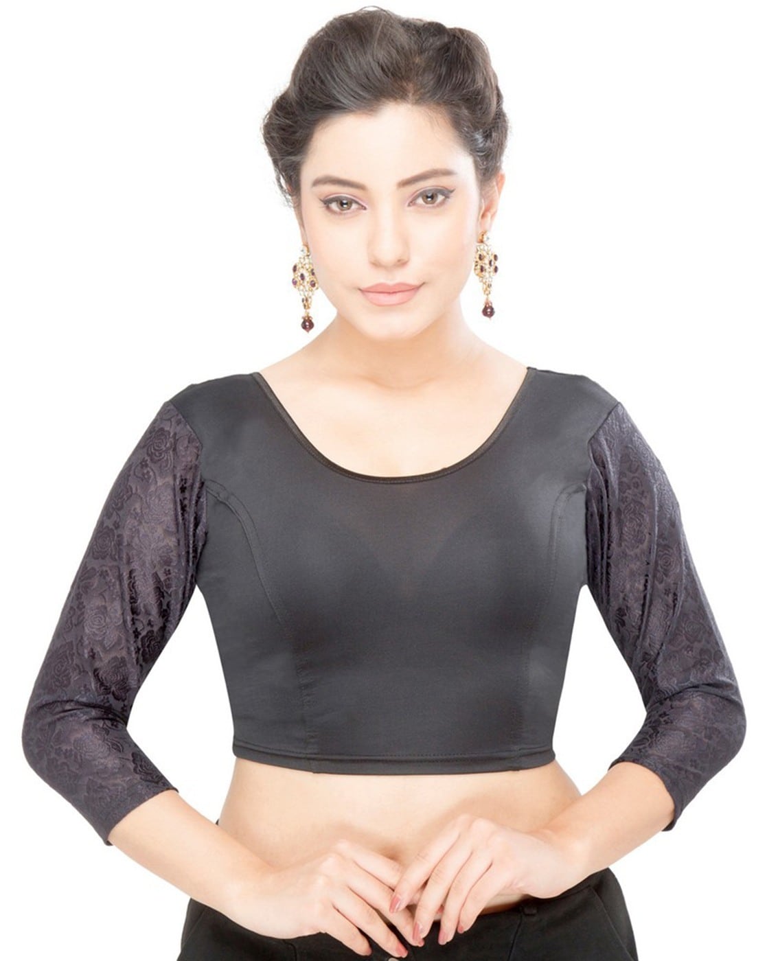 Buy Black Blouses for Women by Vamas Online