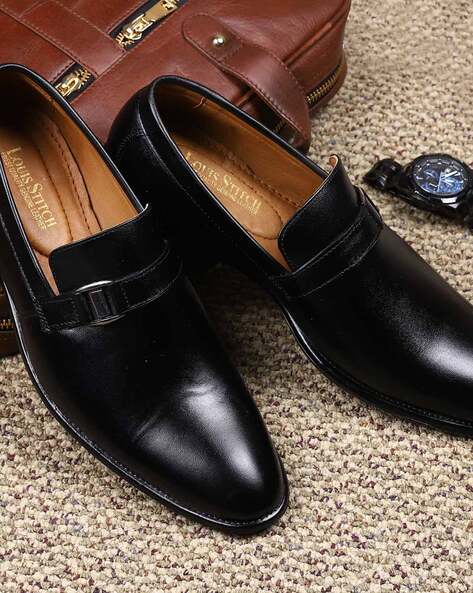 Buy Obsidian Black Formal Shoes for Men by LOUIS STITCH Online