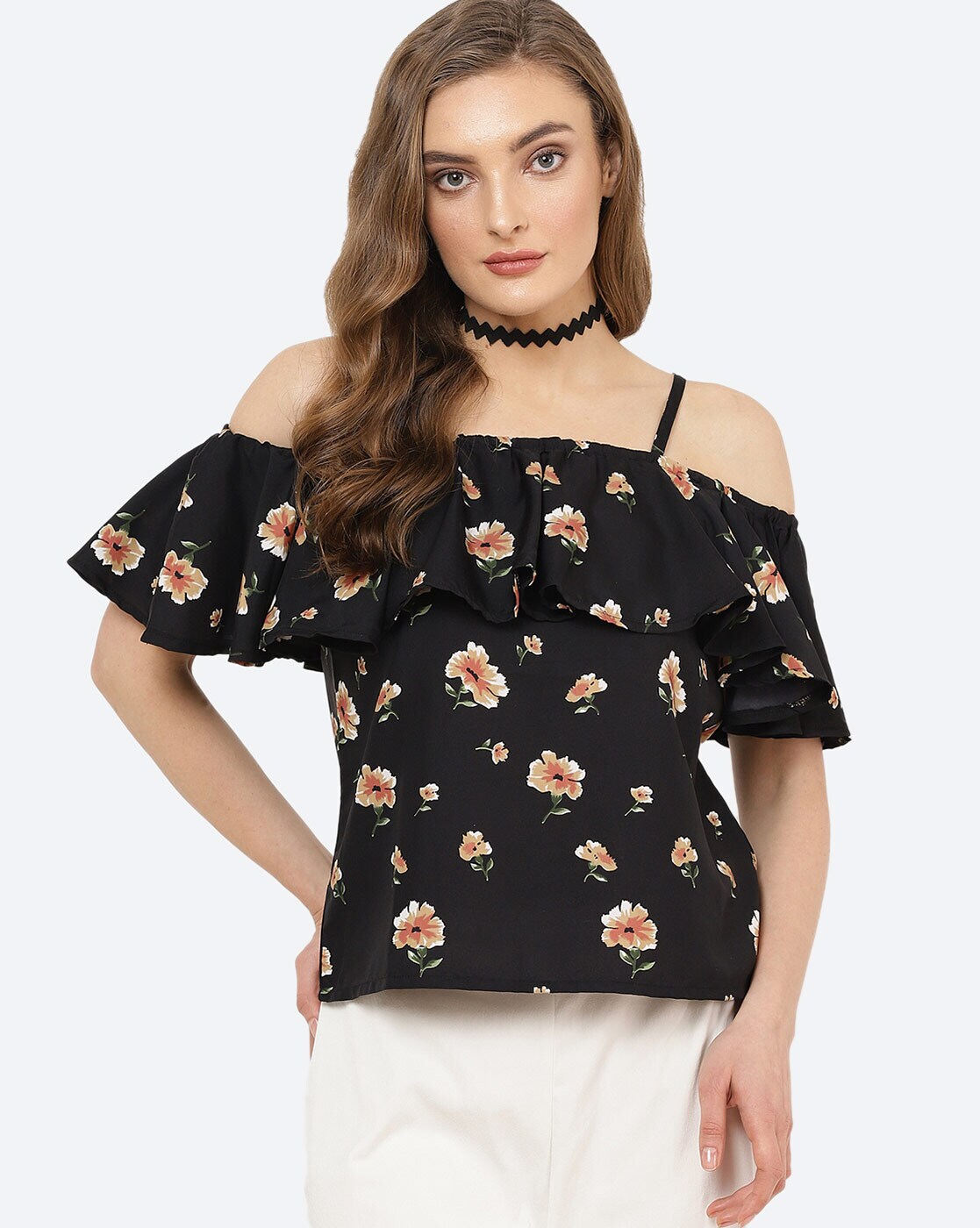 Buy FLORAL FINDS OFF SHOULDER TOPS for Women Online in India