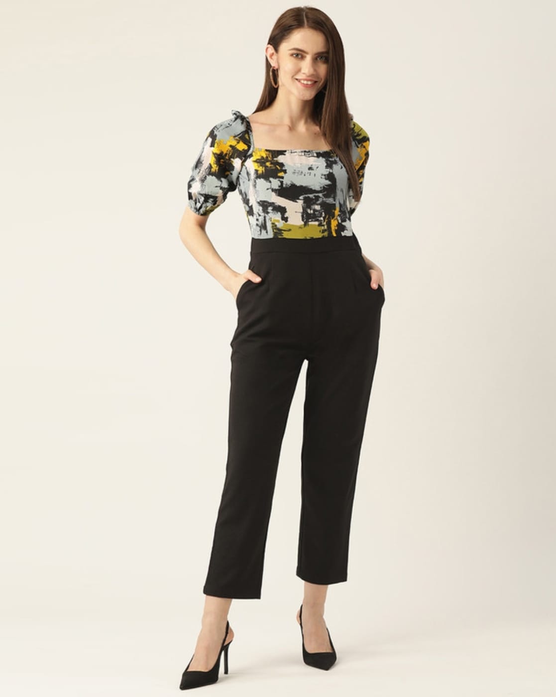 Women's Monochromatic Blazer Jumpsuit | Black - Blooming Daily