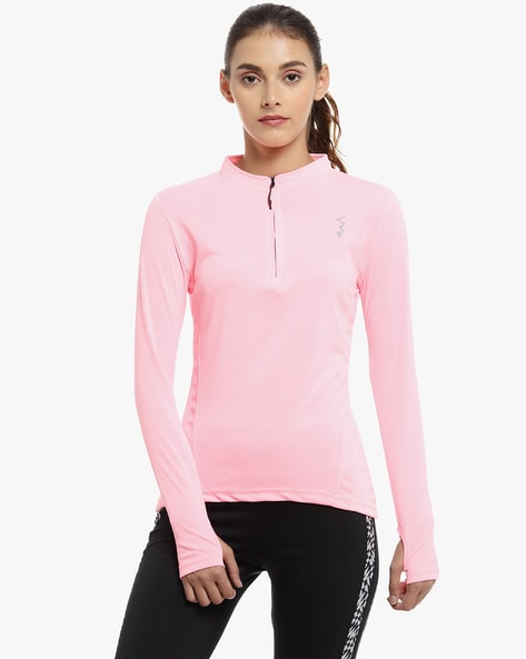 Womens Plus 3X Tek Gear Long Sleeve Tee shirt Top Pink NWT $30