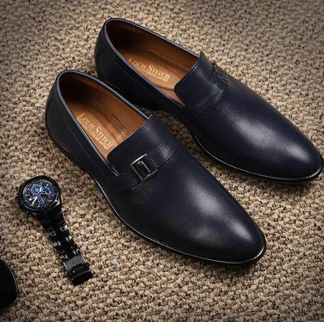 Buy Federal Blue Formal Shoes for Men by LOUIS STITCH Online