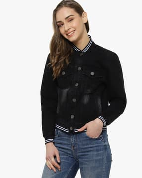 pinacolada Lightly Washed Denim Jacket with Insert Pockets-picture-31
