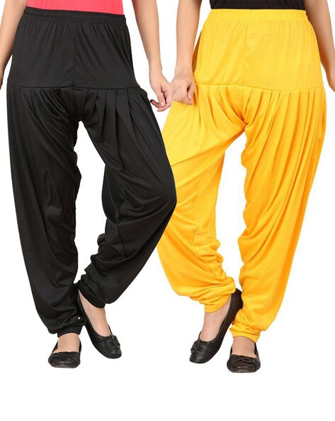 PRIYA FASHION Women Tranditional Cotton Punjabi Patiala Pant , Loose Fit  Patiala ,Yoga Patiala Pant . Pack of 1