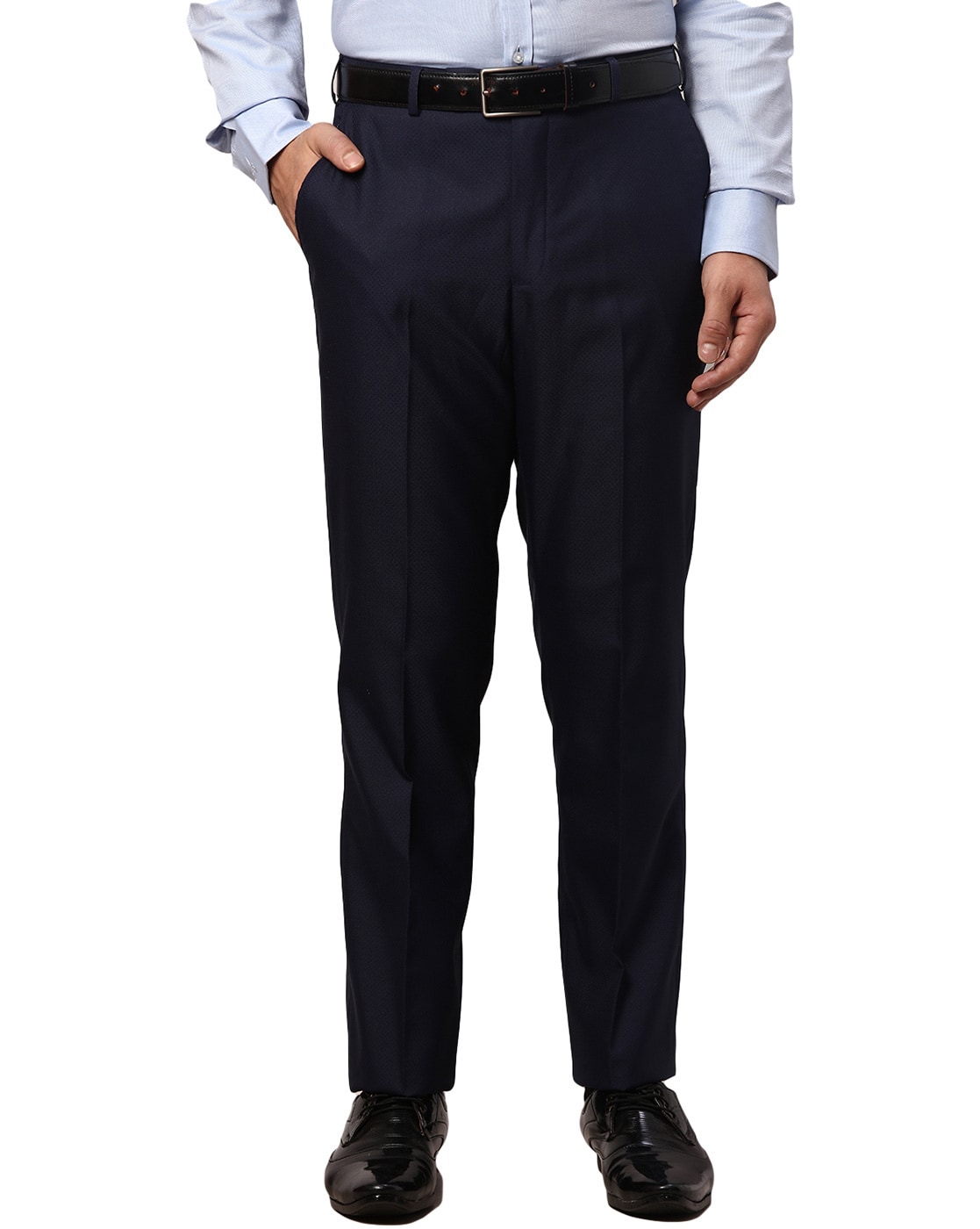 Park Avenue Dark Blue Trousers (Size: 44)-PMTQ05586-B7 : Amazon.in: Fashion