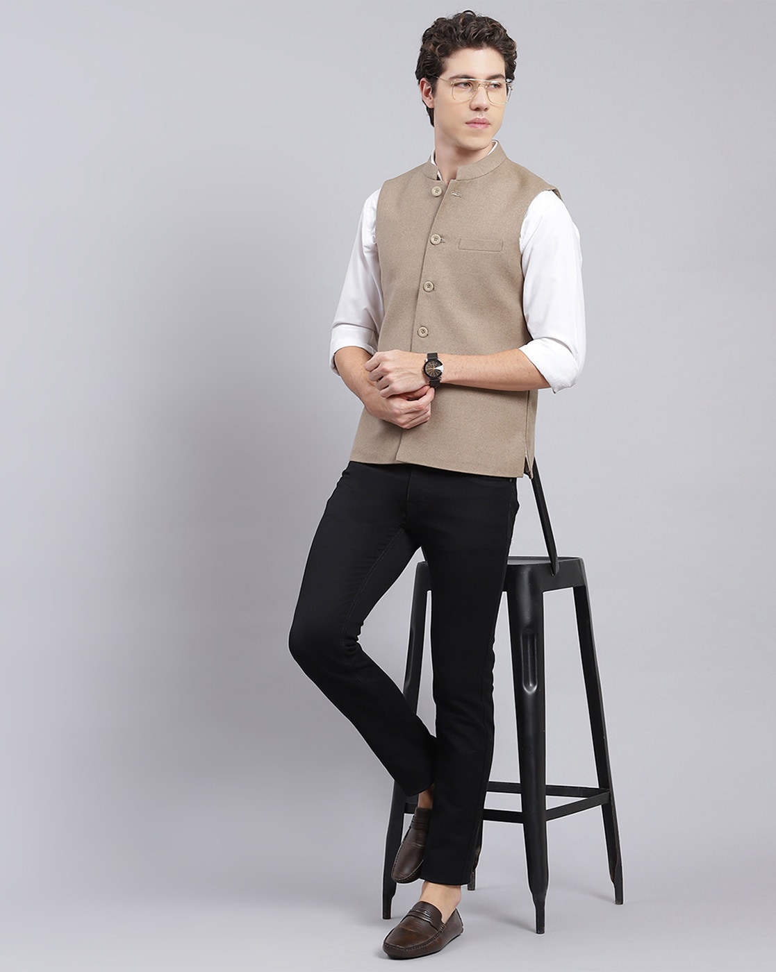 Buy online Black Cotton Nehru Jacket from Jackets for Men by Monte Carlo  for ₹4000 at 0% off | 2024 Limeroad.com