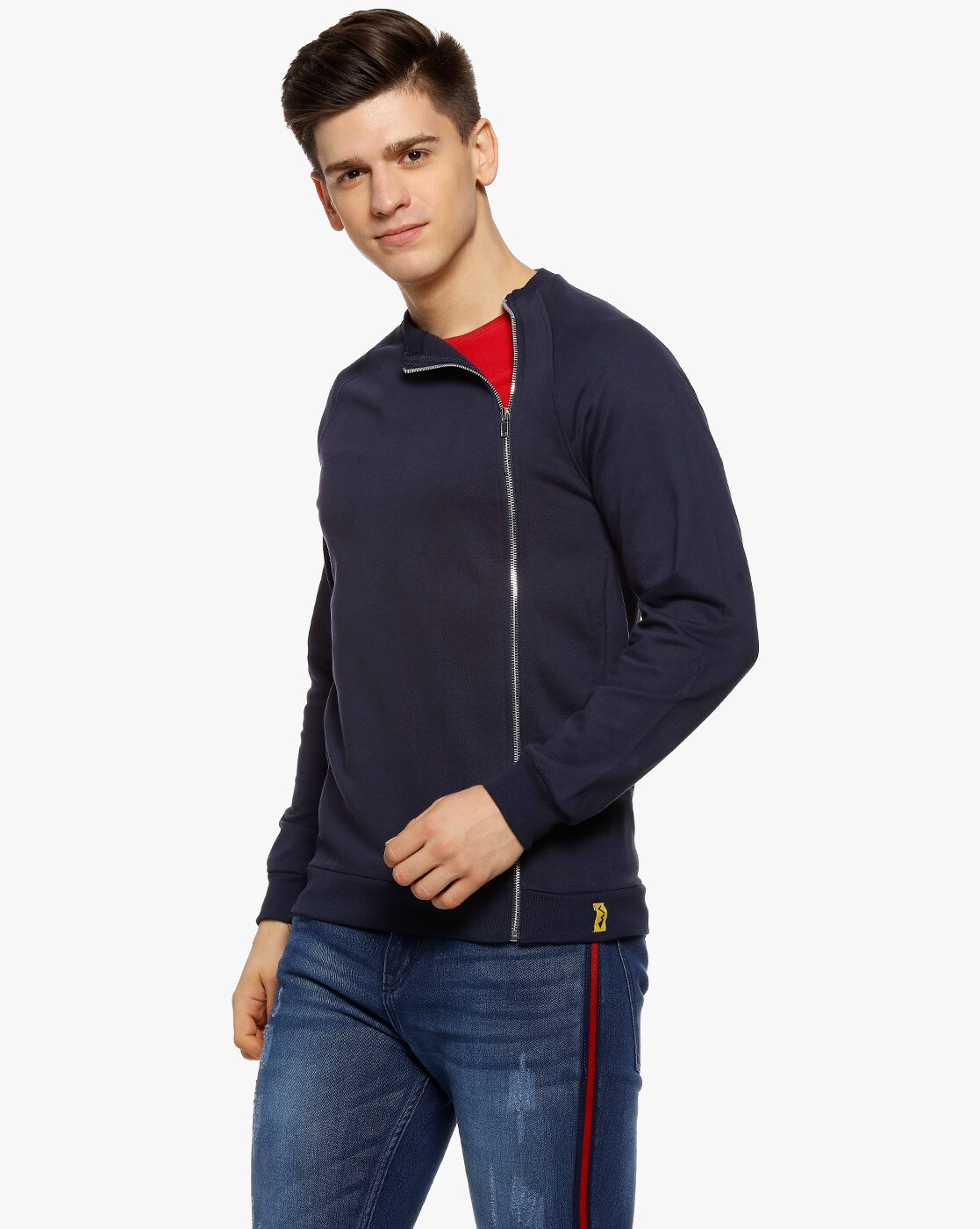 Buy Blue Sweatshirt & Hoodies for Men by Campus Sutra Online | Ajio.com