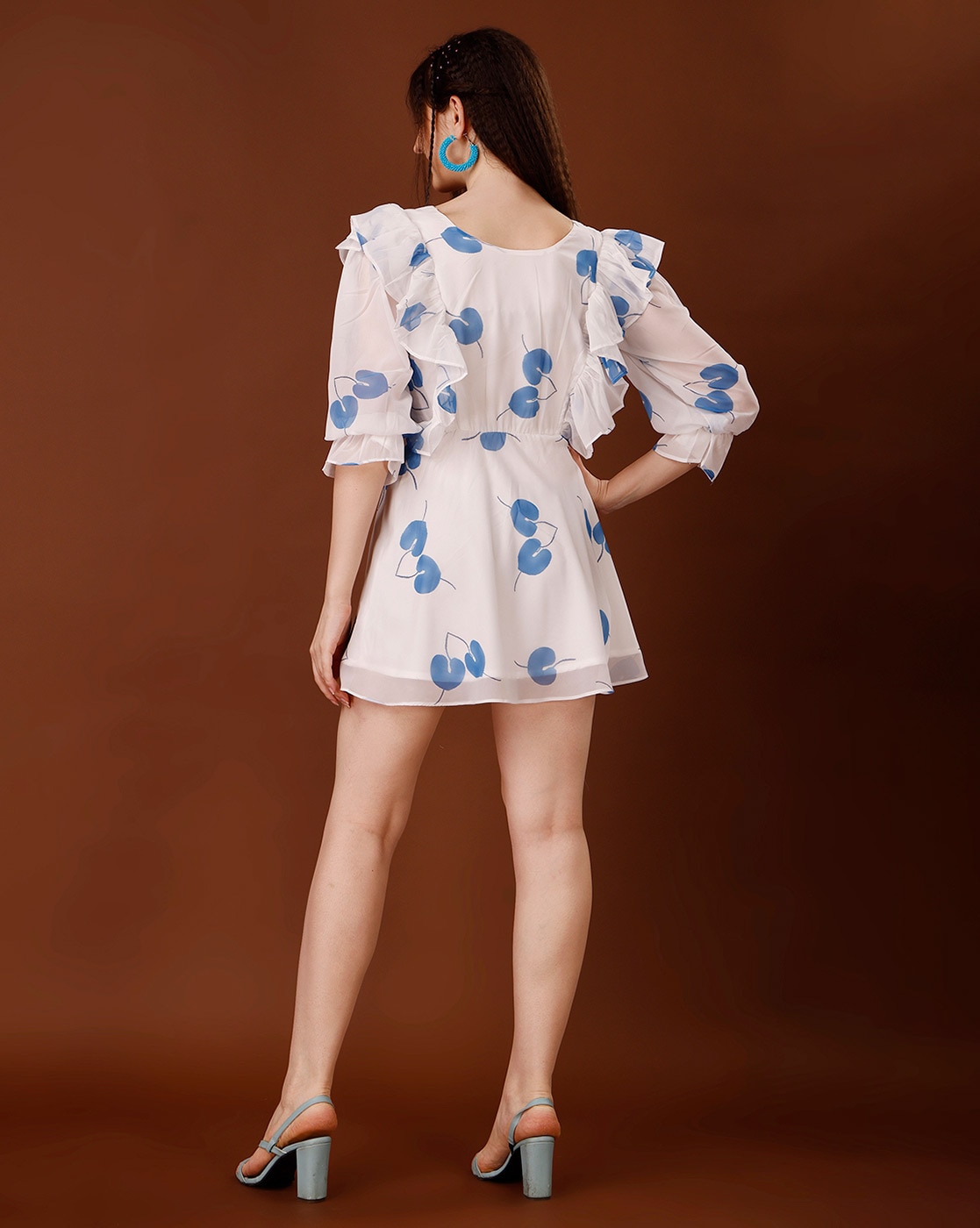 Buy Blue Dresses for Women by Hetvi Creation Online