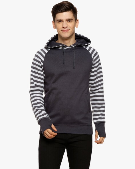 Campus sutra full outlet sleeve solid men's sweatshirt