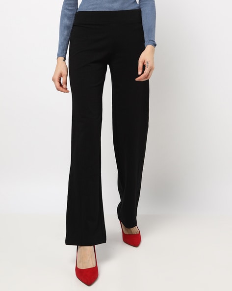 Marks & Spencer Mid-Rise Flat-Front Pants