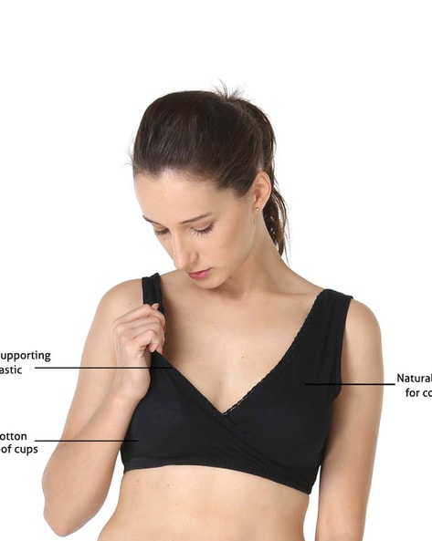 Buy Morph Maternity Pack Of 2 Leak-Proof Sleep Nursing Bras - Black online