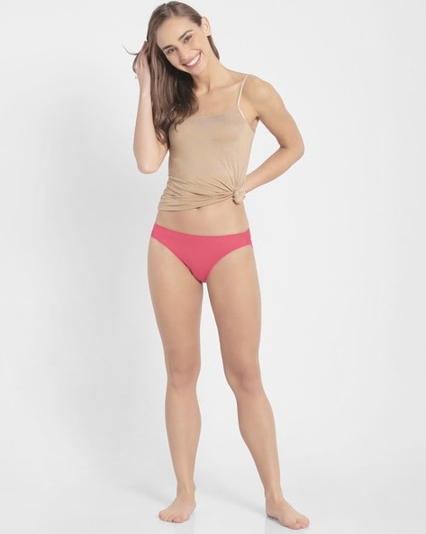 1803 Medium Coverage Micro Modal Elastane Stretch Mid Waist Bikini with  Concealed Waistband and Stay Fresh Treatment