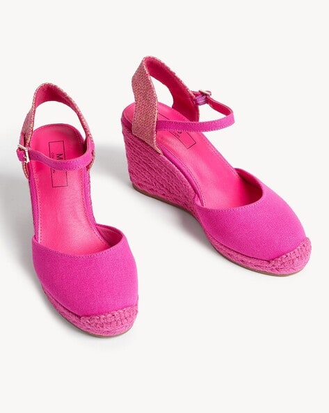 Buckle Ankle Strap Wedge Espadrilles