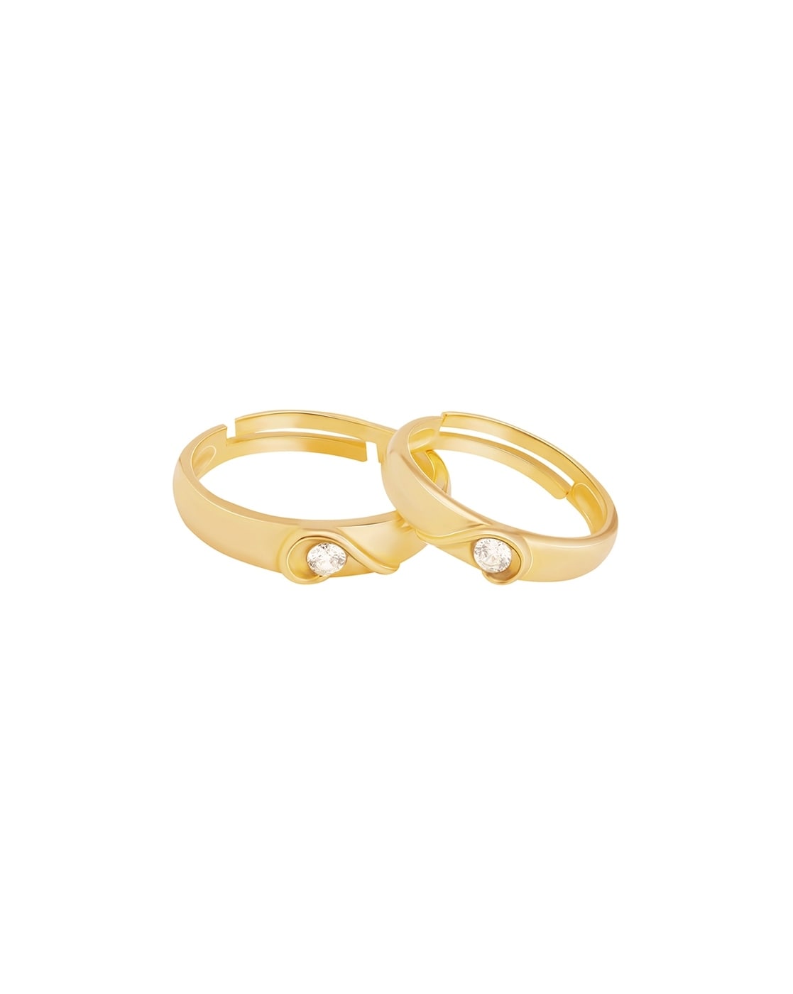 Platinum Couple Rings with Yellow Gold Deep Grooves JL PT 649