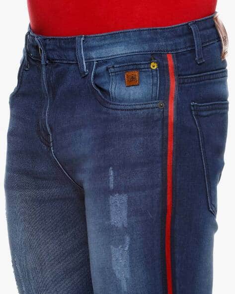 Buy Navy Blue Jeans for Men by Campus Sutra Online