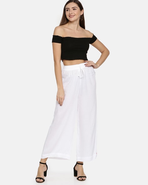 BIBA Women White Trousers - Buy BIBA Women White Trousers Online at Best  Prices in India | Flipkart.com