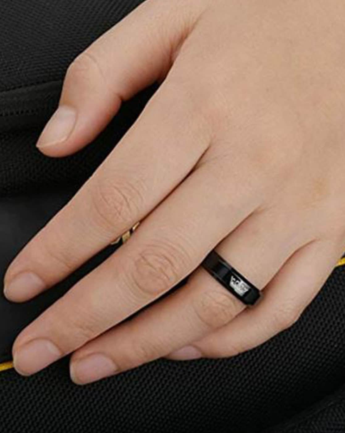 Buy GIVA Sterling Silver Black Square Ring for Girls and Womens online-vachngandaiphat.com.vn