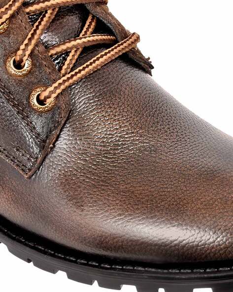 Buy Brown Boots for Men by Allen Cooper Online Ajio