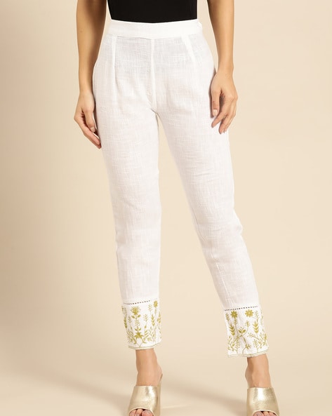 Women's embroidered pattern low rise jeans| Alibaba.com
