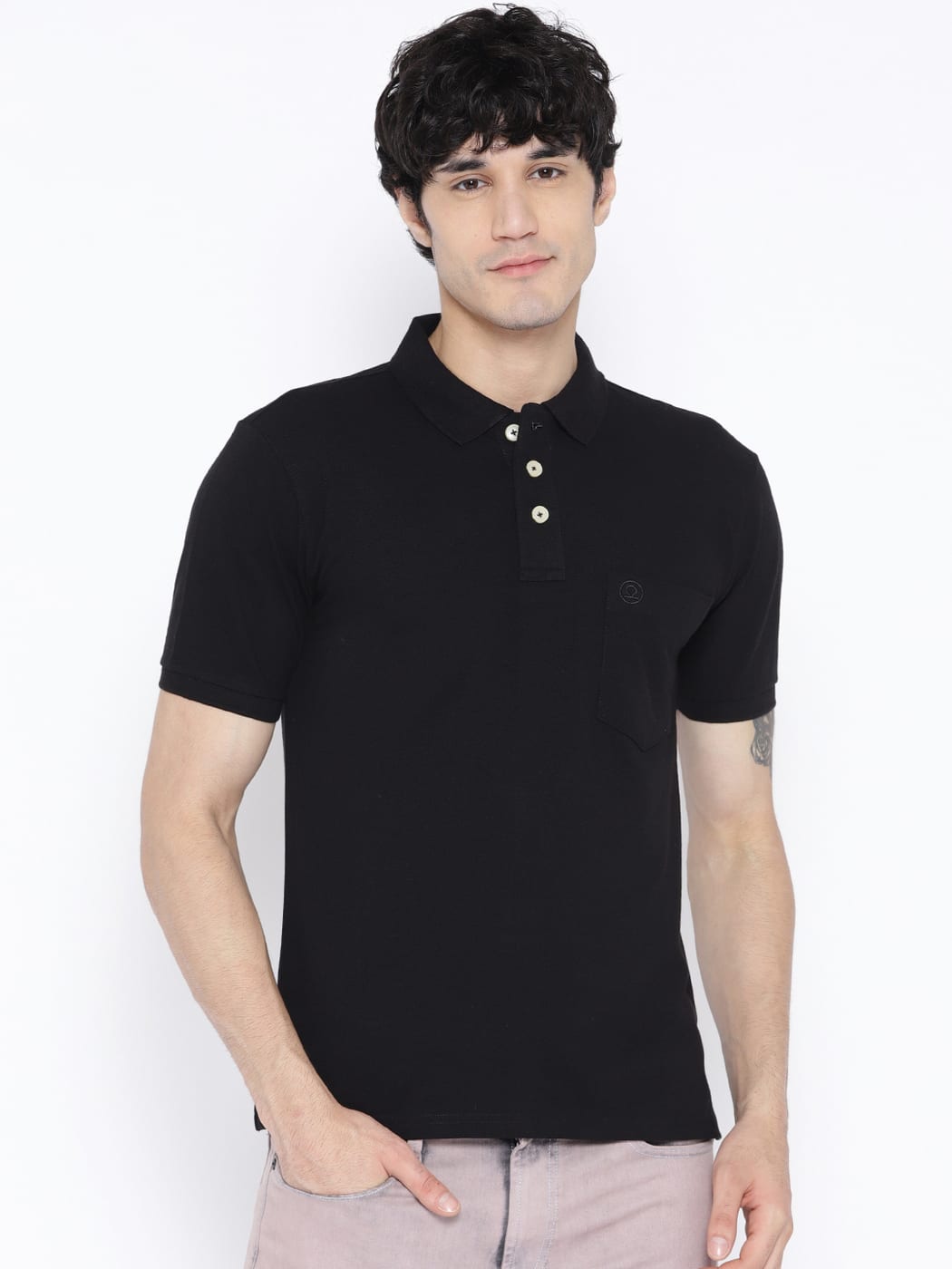 Buy Black Tshirts for Men by Chkokko Online | Ajio.com