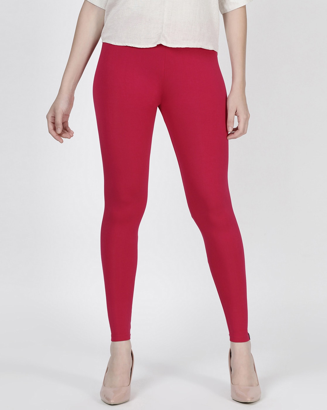 Explore more than 88 dark pink leggings latest