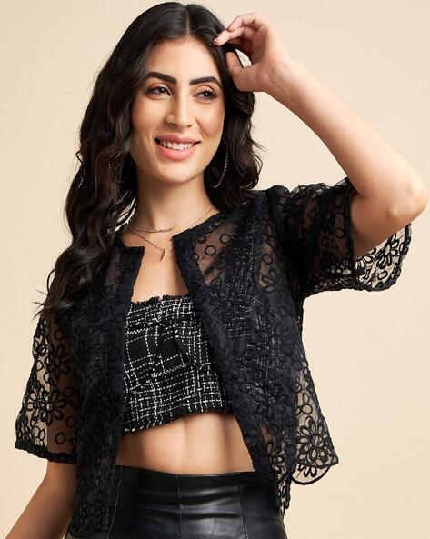 Buy Black Jackets Shrugs for Women by AZIRA Online Ajio