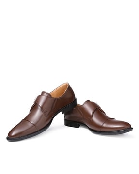 Buy LOUIS STITCH Men's Brunette Brown Shoes Captoe Style