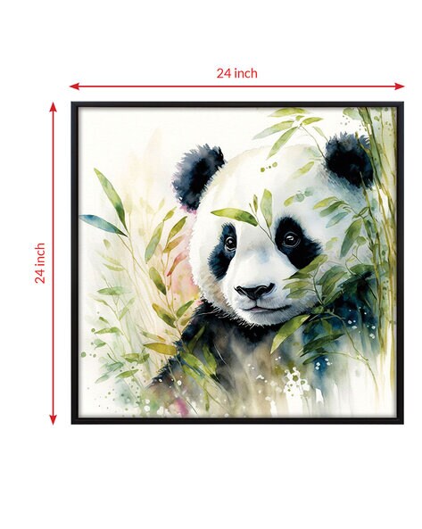 Buy Rectangular Baby Panda Wall Stickers Online at Low Prices in India 