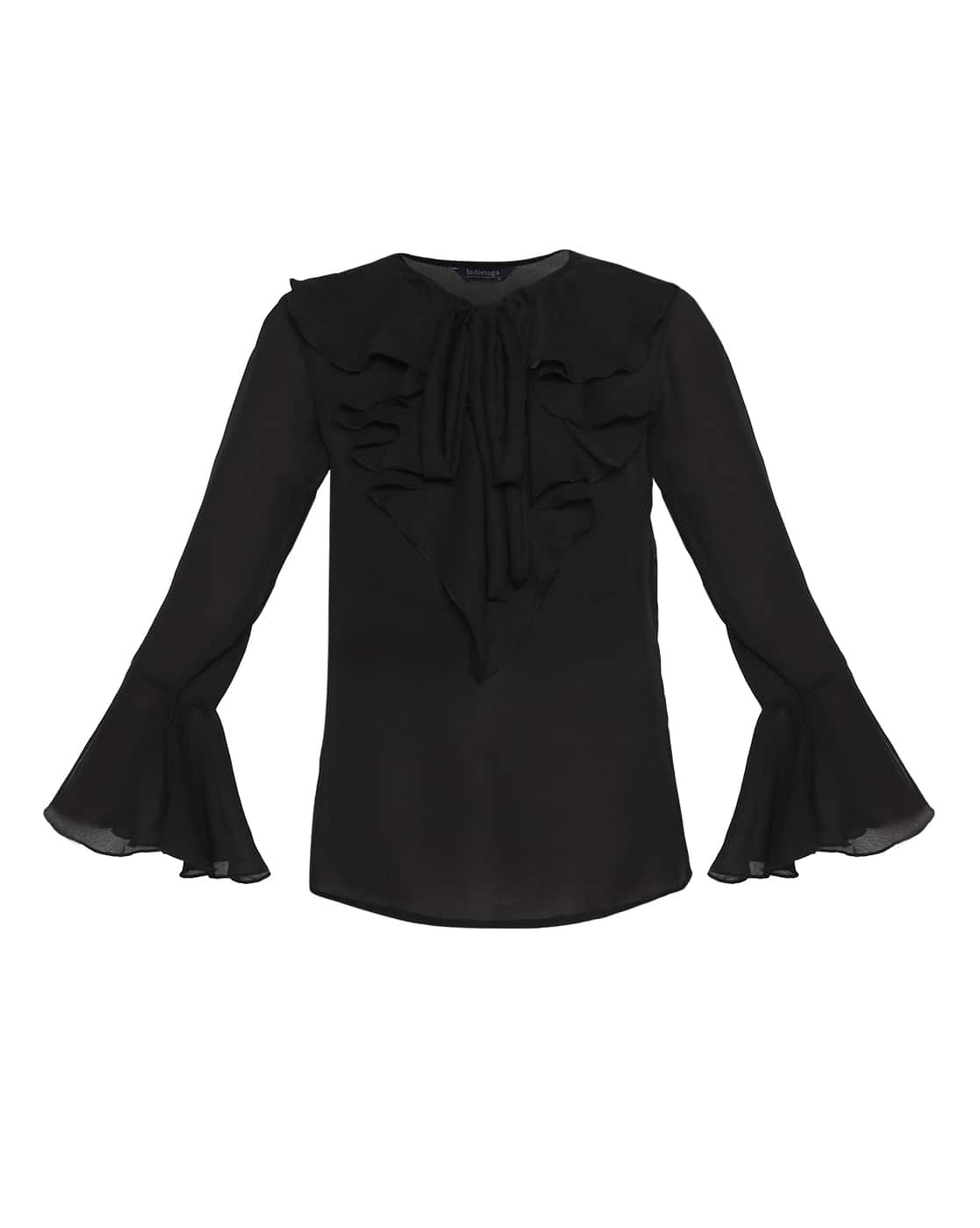 theredthread S dot flow frill tops bk theredthread S dot flow