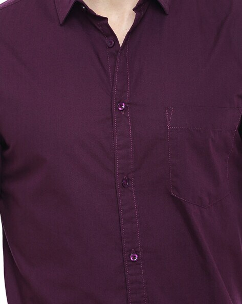 Buy Purple Shirts for Men by DENNISLINGO PREMIUM ATTIRE Online