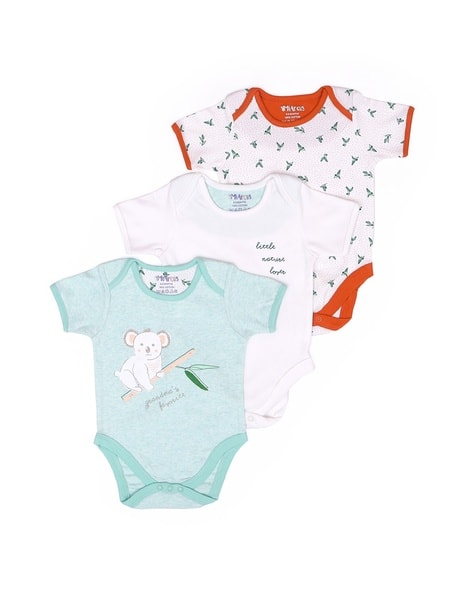 Miarcus Pack of 3 Graphic Rompers