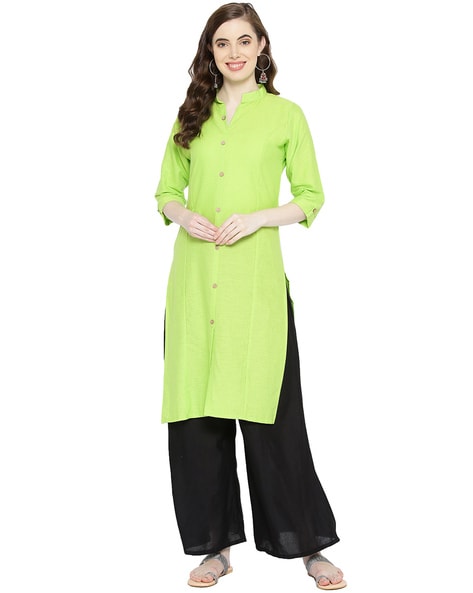 Dark Parrot Green Green Kurtis Online Shopping for Women at Low Prices