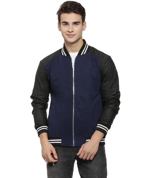 Colourblock Zip-Front Jacket