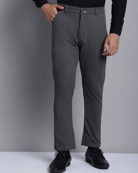 Buy Dark-Grey Trousers Pants for Men by JAINISH Online