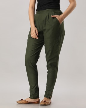 Buy MANIX Women's Cotton Stretchable Pants With Both Side Pockets (Light  Green) - Size: 2X-Large Online at Best Prices in India - JioMart.