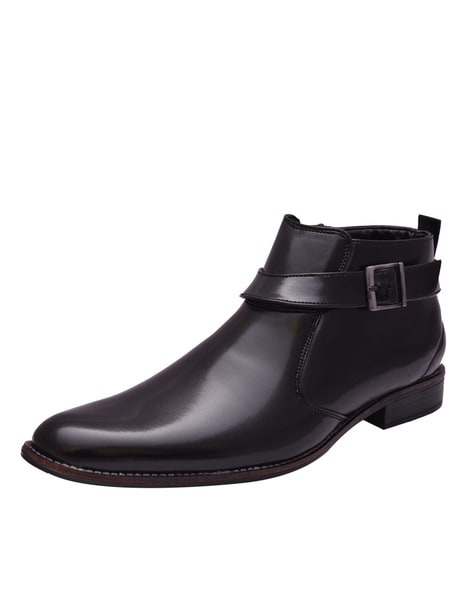 Black formal 2024 boots mens